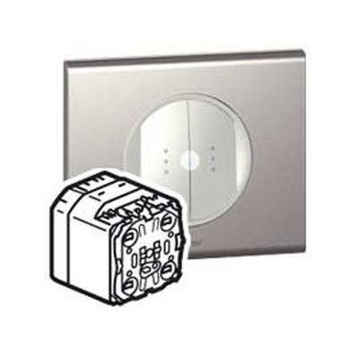 Interrupteur double émetteur-récepteur CPL/IR Céliane - In One - témoin - 2 x 1000 W 
