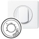 Enjoliveur Céliane - thermostat fil pilote / CPL - blanc 