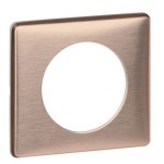 Plaque métal 1 poste Copper 