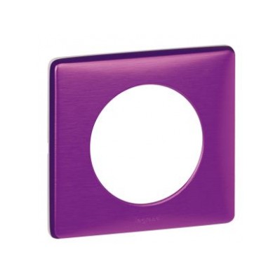Plaque Céliane - Métal - 1 poste - Violet Irisé 