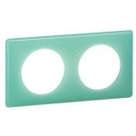 Plaque - 2 postes - Turquoise 50's