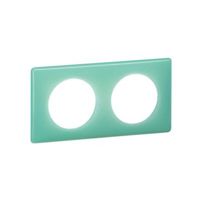 Plaque 2 postes Turquoise 50S