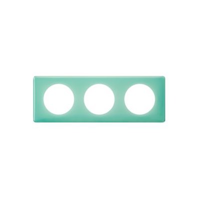 Plaque - 3 postes - Turquoise 50S