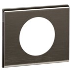 Plaque - Matière - 1 poste - Inox black nickel 