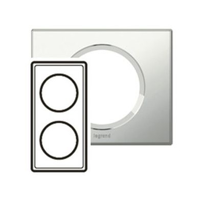Plaque - Exclusives - 2 postes - Verre miroir 