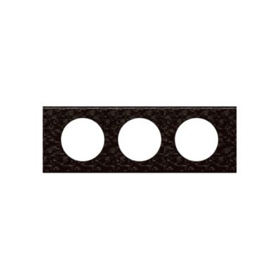 Plaque - Matière - 3 postes - Cuir pixel 