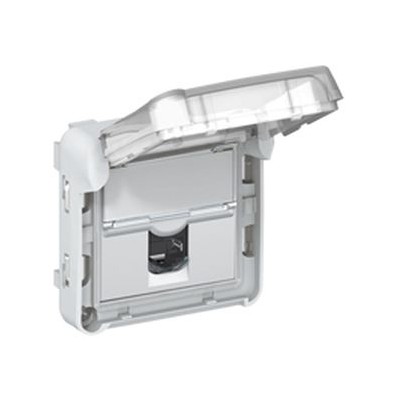 Prise RJ45 Programme Plexo - Cat. 6 - FTP - IP 55 volet fermé IK 07 - LCS² 