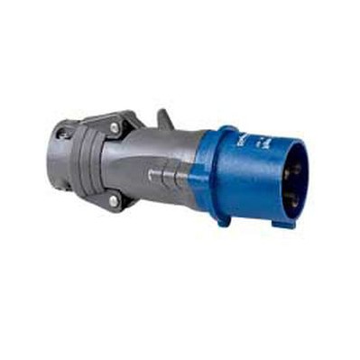 Fiche droite 32A - 2P+T- IP44 - 200/250 V~  