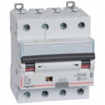 Disjoncteur différentiel tétrapolaire 16A 400V~ - 30mA - 10Ka - Courbe C - 4 modules 