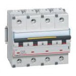 Disjoncteur tétrapolaire 10A - 400V~ 16Ka - Courbe C - 4 modules 