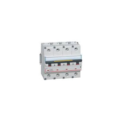 Disjoncteur tétrapolaire 10A -  400V~ - Courbe C - 4 modules 