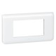 Plaque Programme Mosaic - 4 modules - horizontal - Blanc