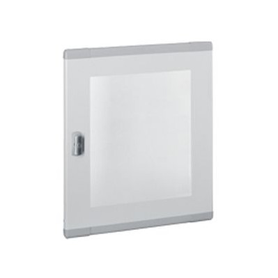 Porte plate vitrée XL3 160/400 - pour coffret et armoire H 600/695 mm   