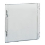 Porte transparente xl³ 125 - ip 40-ik 09 pour coffret 2 rangées 