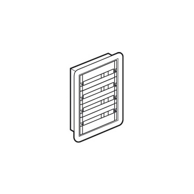 Coffret distribution encastré XL3 160 - tout modulaire - 4 rangées - 96 modules 