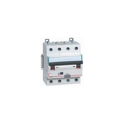 Disjoncteur 10A dx³ 4500 -  auto/vis - 4p - 400 v~ - 6ka - courbe C - départ 