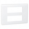 Plaque Programme Mosaic - 2x6 modules - Blanc