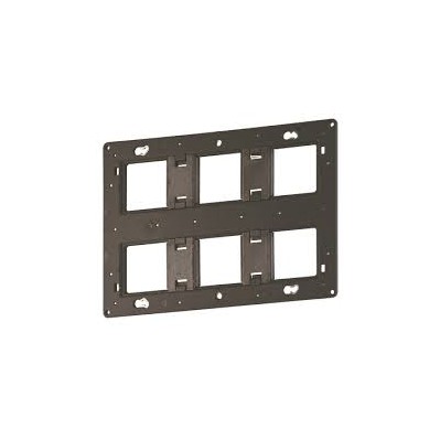 Support grand format Batibox-pour Prog Céliane/Mosaic-2x3 postes-2x6/8 modules