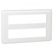 Plaque Programme Mosaic - 2x10 modules - horizontal - Blanc