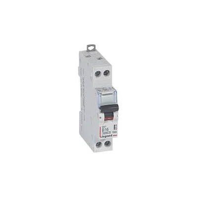 Disjoncteur 16A dx³ 6000 - vis/vis - U+N - 230v~ -10ka - Courbe B - protect départ 