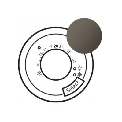  Enjoliveur  thermostat fil pilote / CPL - Graphite
