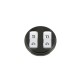  Enjoliveur prise double RJ 45 - Graphite 