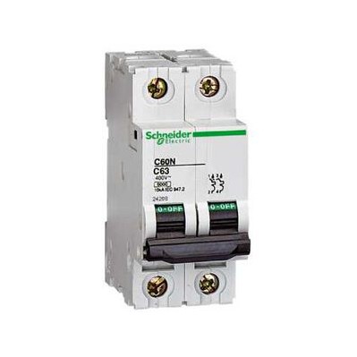 Disjoncteur modulaire multi 9 - c60n - 2 pôles - 16 a - courbe c