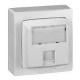 Prise RJ 45 9 contacts Saillie complet - blanc - Cat.5e FTP 